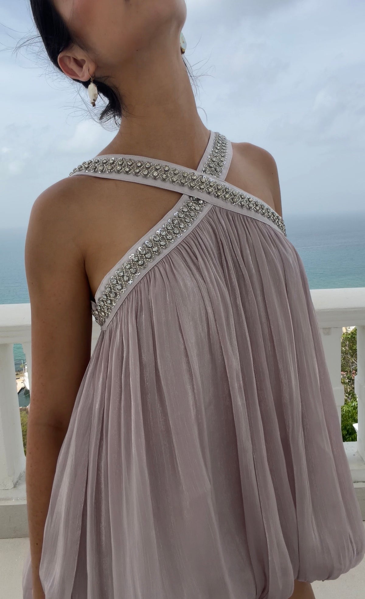 Sequin Bubble Top