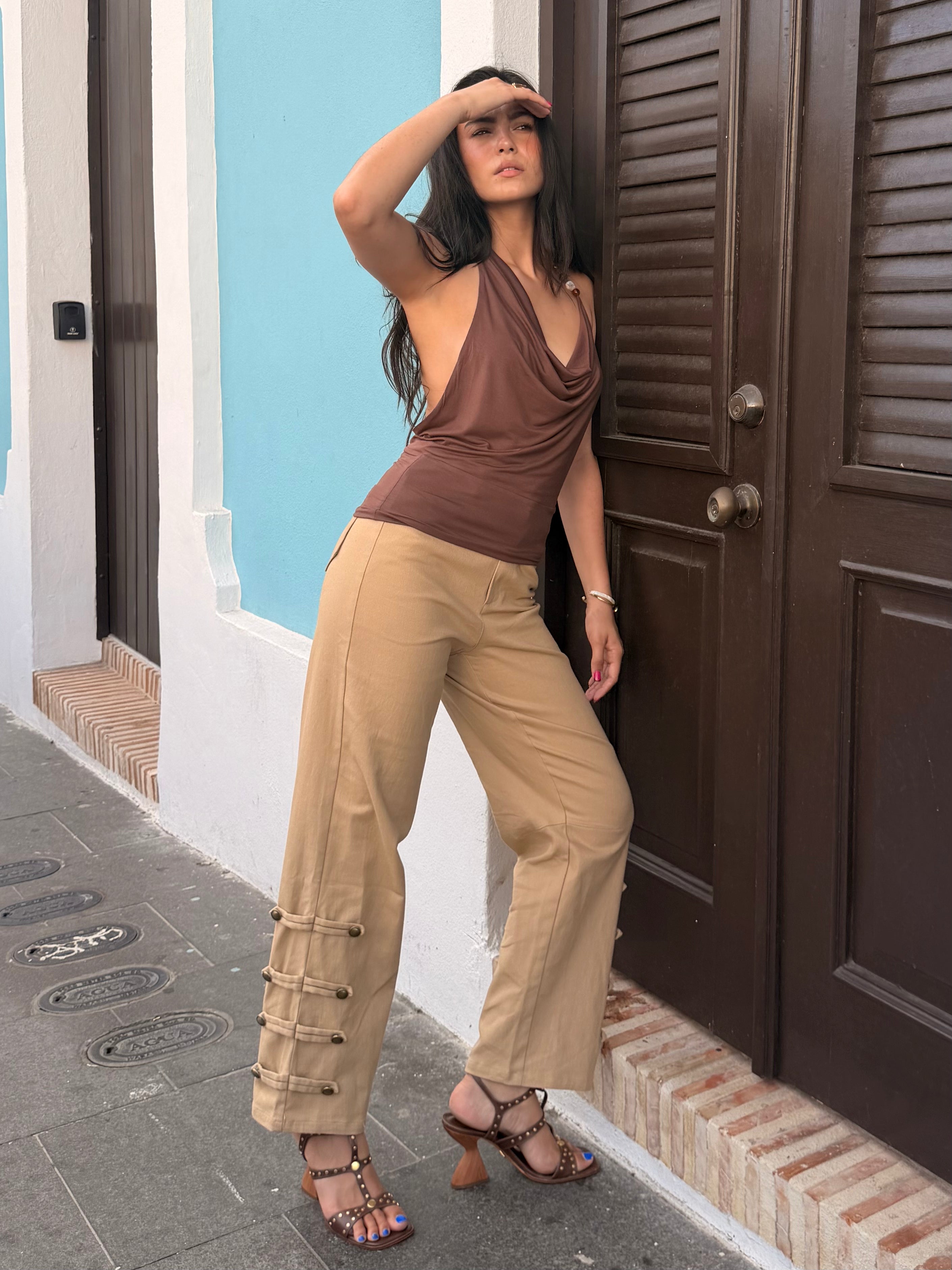 Tailored Wide Leg Trousers