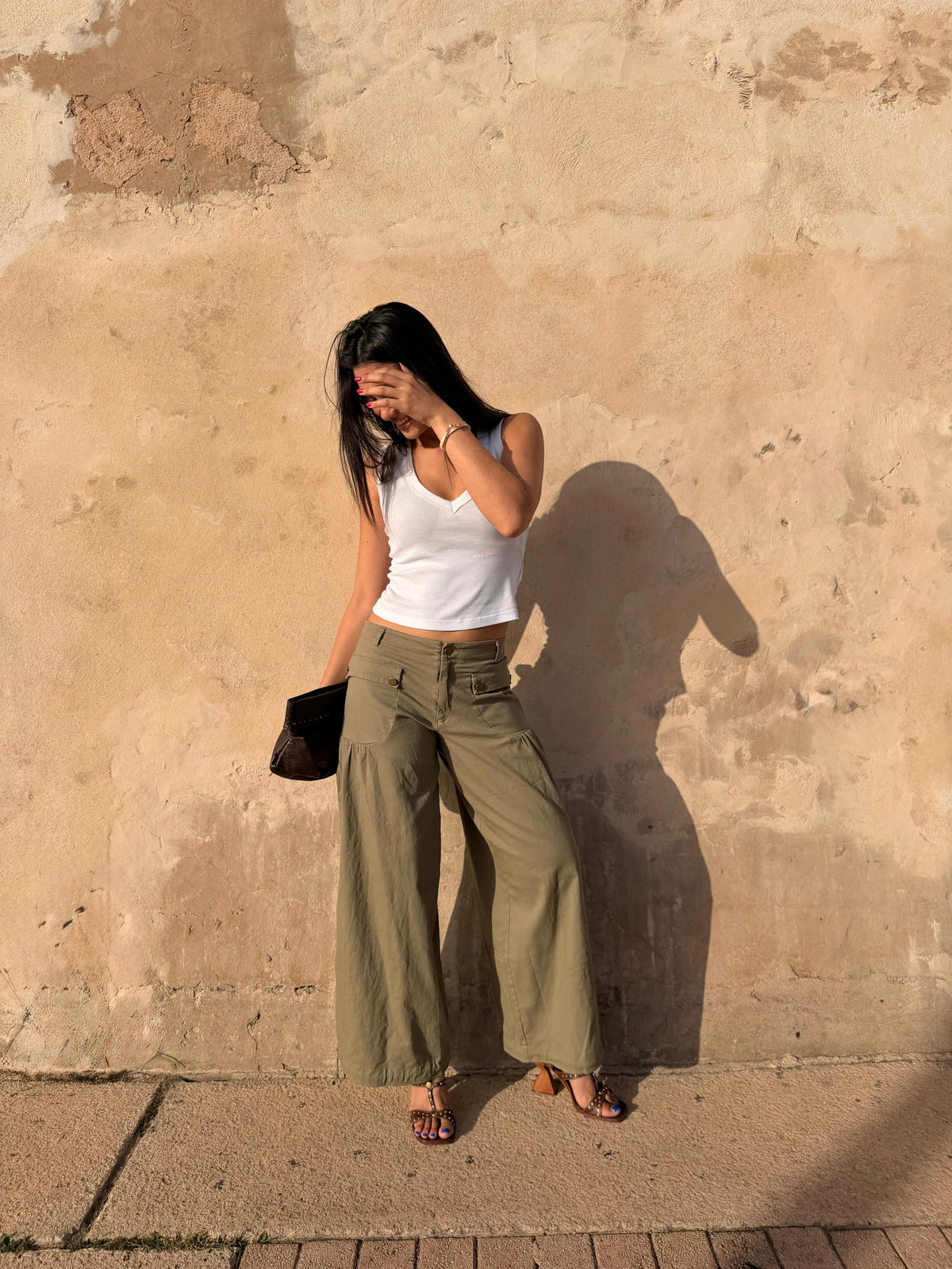 Voluminous Drawstring Pants