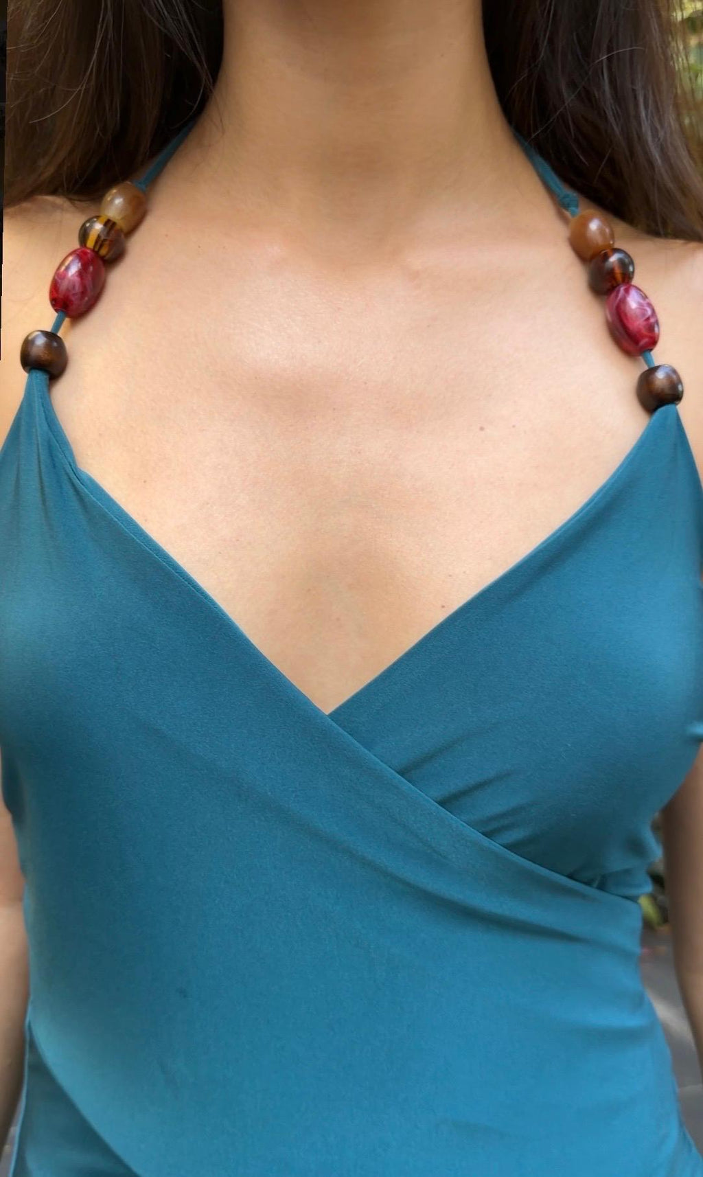 Beaded Slinky Mini Dress